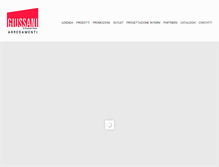 Tablet Screenshot of giussaniarredamenti.com
